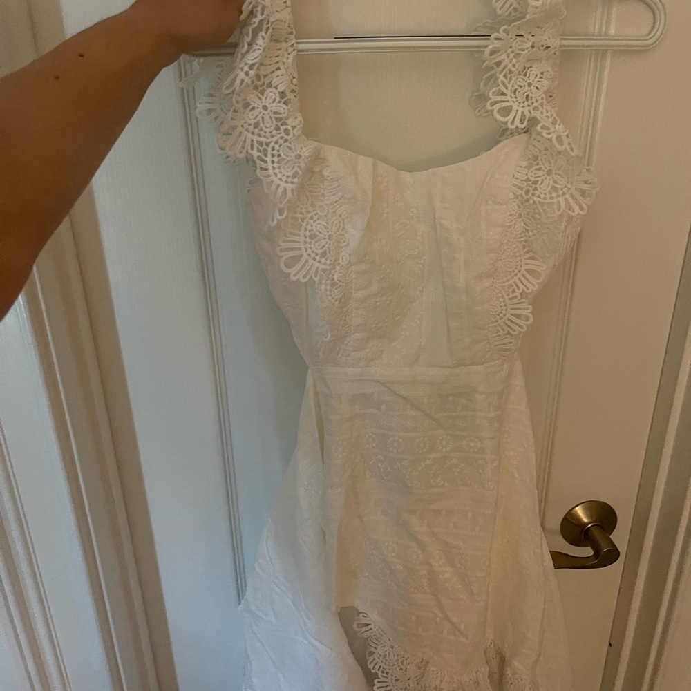 White Selfie Leslie Graduation Dress